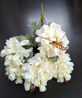 Flori artificiale de salcâm ivoire – 50 cm, tije sârmă, material textil